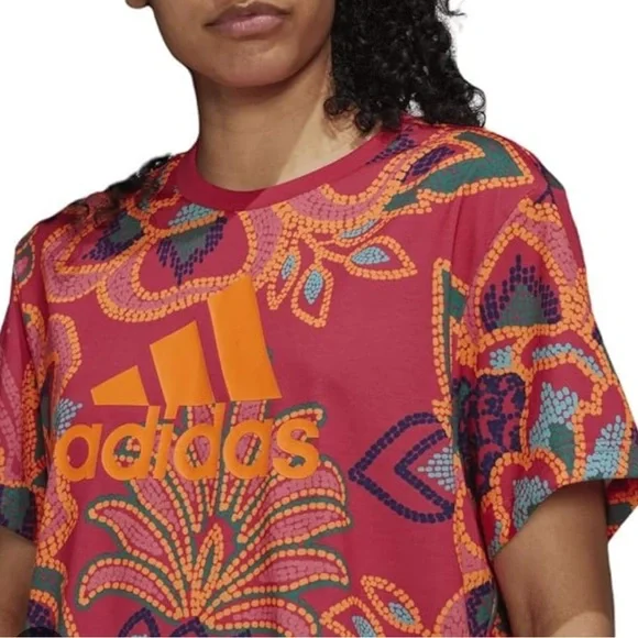 Adidas Farm GFX Tee Pink and Orange - Picture 5 of 9